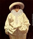Sarah Canvas Paintings - Sarah Bernhardt as Pierrot